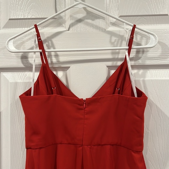 Lulus Reinette Rust Red Midi Dress Size Small - Picture 10 of 14